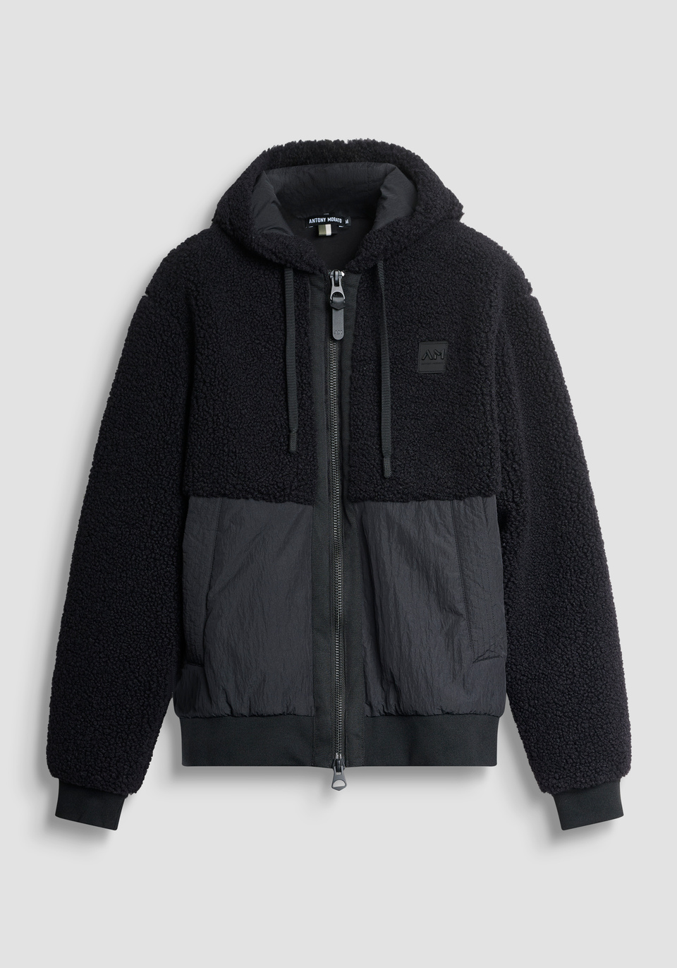 RELAXED FIT HOODED SWEATSHIRT IN SOFT TEDDY EFFECT FABRIC - Antony Morato Online Shop