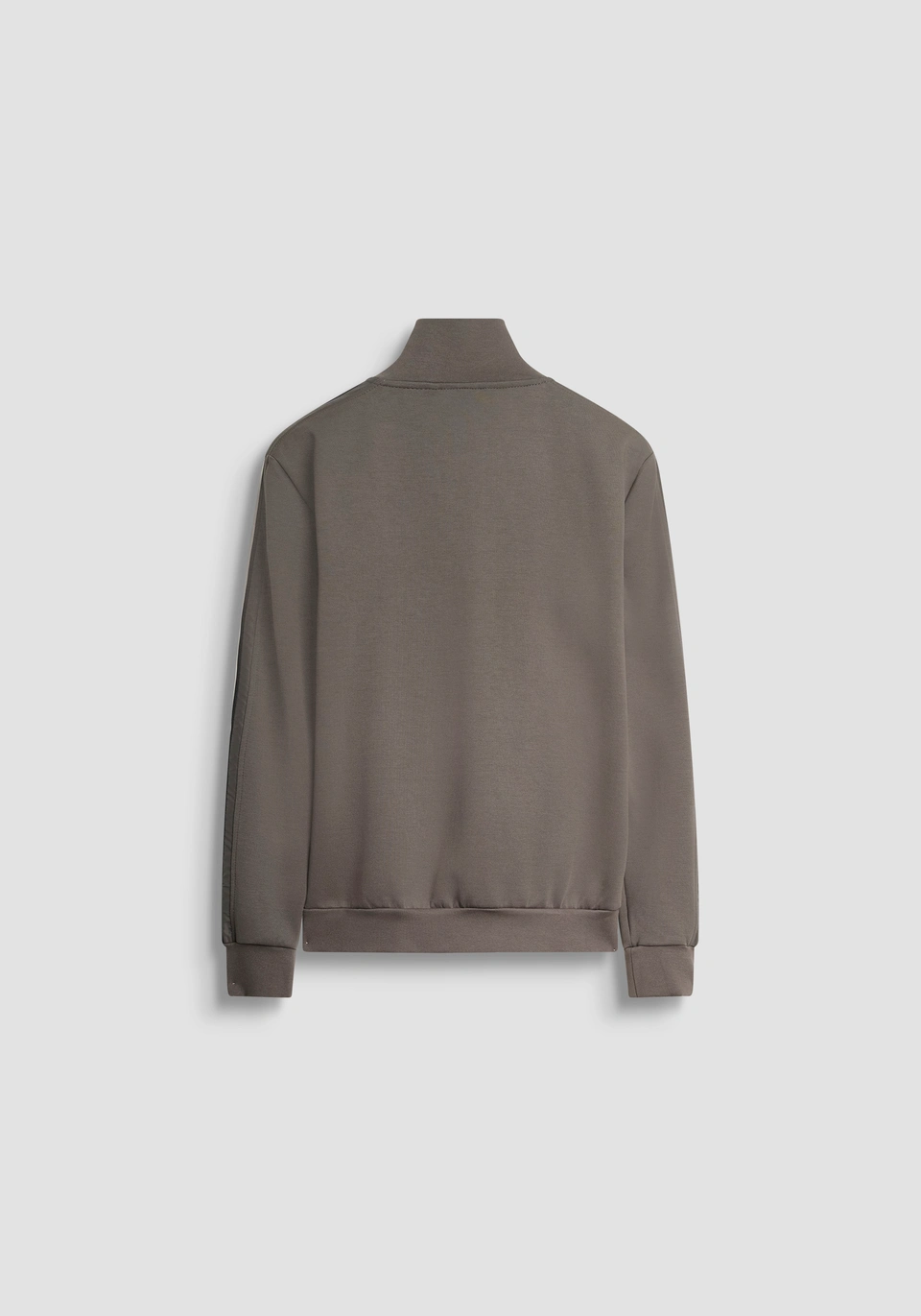 SWEAT REGULAR FIT AVEC ZIP EN MÉLANGE COTON AVEC BANDES - Antony Morato Online Shop