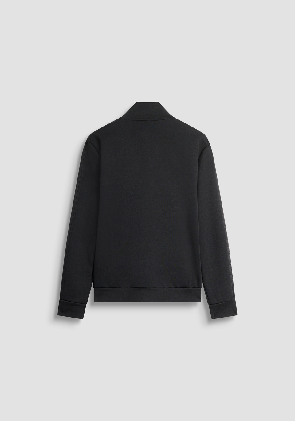 SWEAT REGULAR FIT AVEC ZIP EN MÉLANGE COTON AVEC BANDES - Antony Morato Online Shop