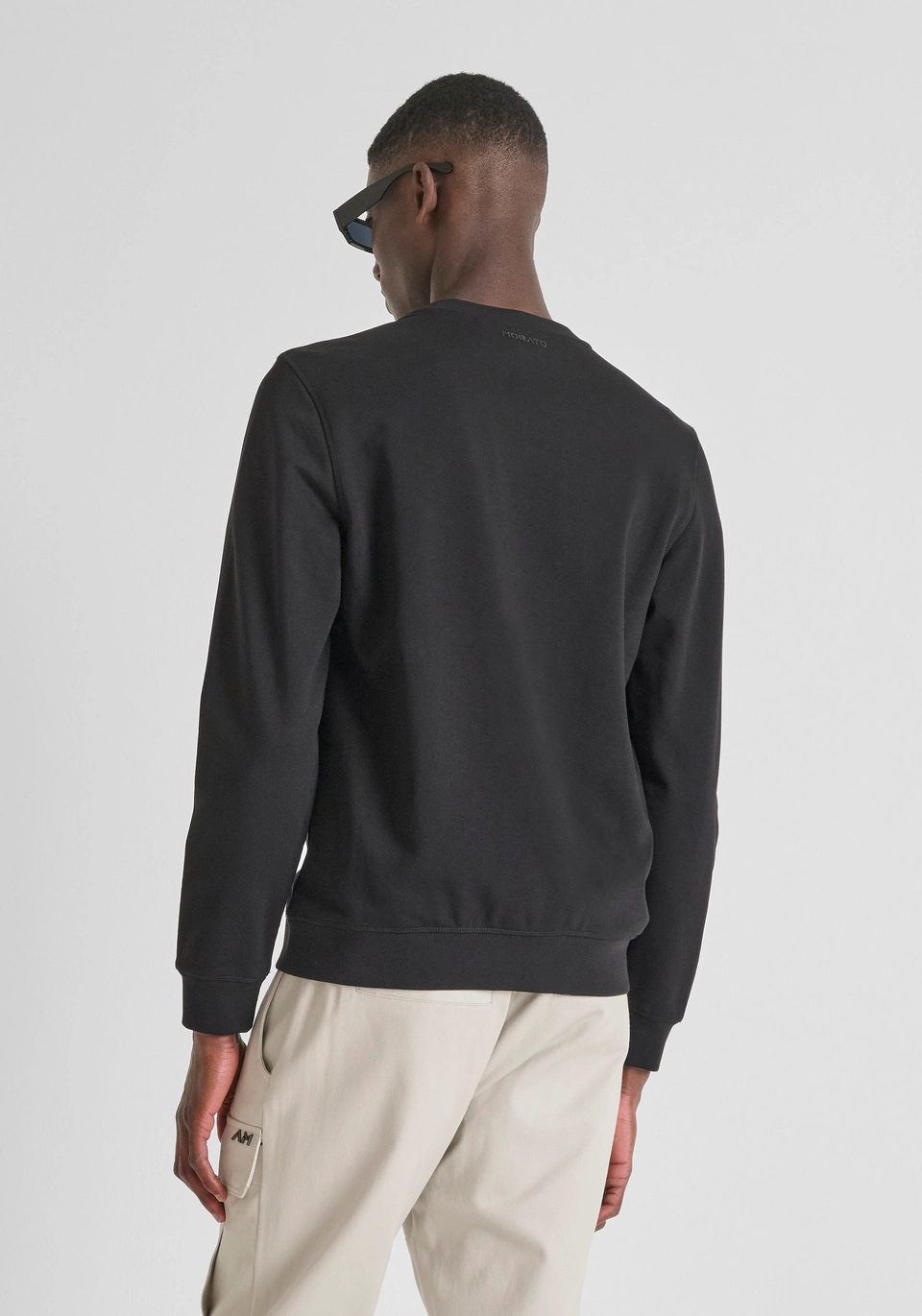 SWEAT COL ROND REGULAR FIT EN COTON DURABLE AVEC IMPRIMÉ TIGRE - Antony Morato Online Shop