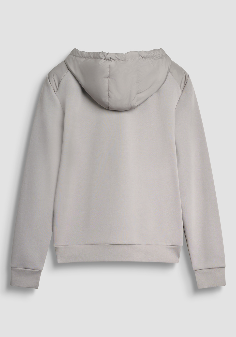 REGULAR FIT ZIP SWEATSHIRT IN COTTON BLEND WITH CONTRASTING FABRIC - Antony Morato Online Shop