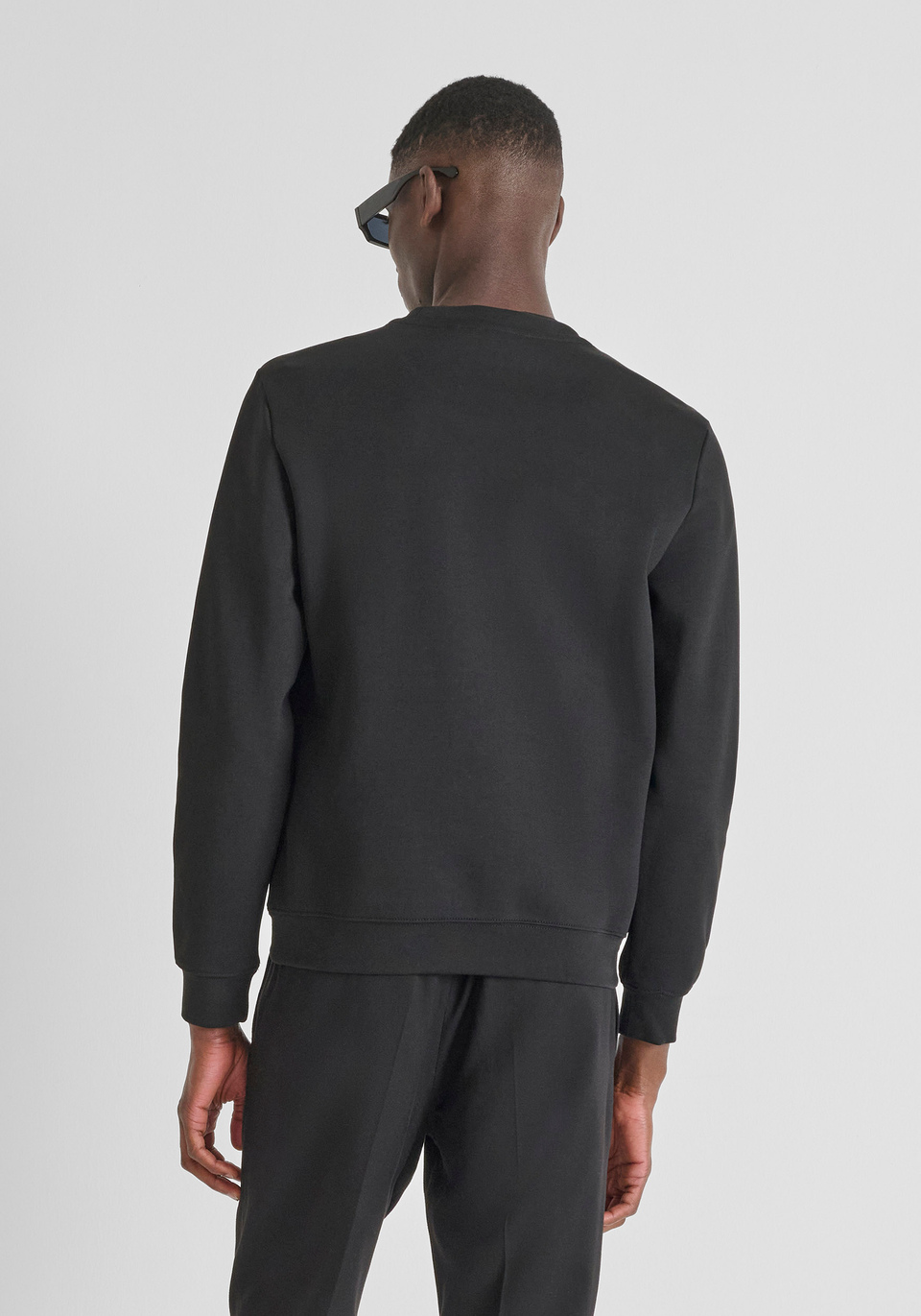 SWEAT COL ROND SLIM FIT EN MÉLANGE COTON AVEC LOGO ANTONY MORATO - Antony Morato Online Shop