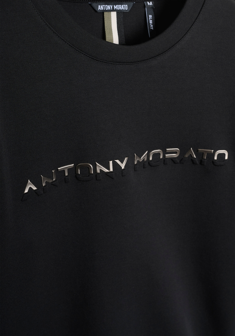 SWEAT COL ROND SLIM FIT EN MÉLANGE COTON AVEC LOGO ANTONY MORATO - Antony Morato Online Shop