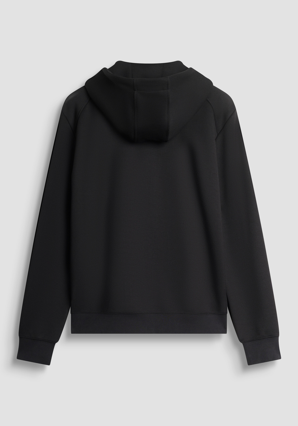 REGULAR FIT ZIP-UP SWEATSHIRT IN STRETCH FABRIC WITH RUBBERISED BADGE LOGO - Antony Morato Online Shop