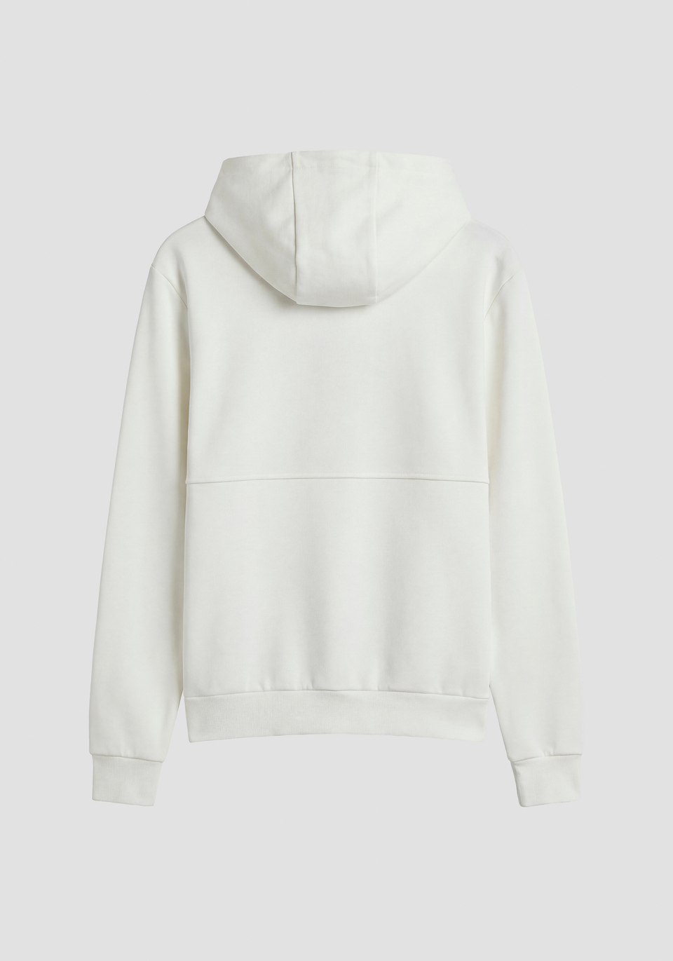 モード系 ジップアップスウェット カーディガン LENTRIAN レントリアン RELAXED FIT HOODIE IN INTERLOCK COTTON BLEND WITH PRINT | Antony