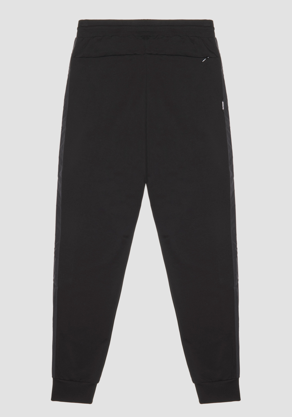 SLIM FIT SWEATPANTS IN ELASTIC COTTON WITH CONTRAST IN TECHNICAL FABRIC - Antony Morato Online Shop