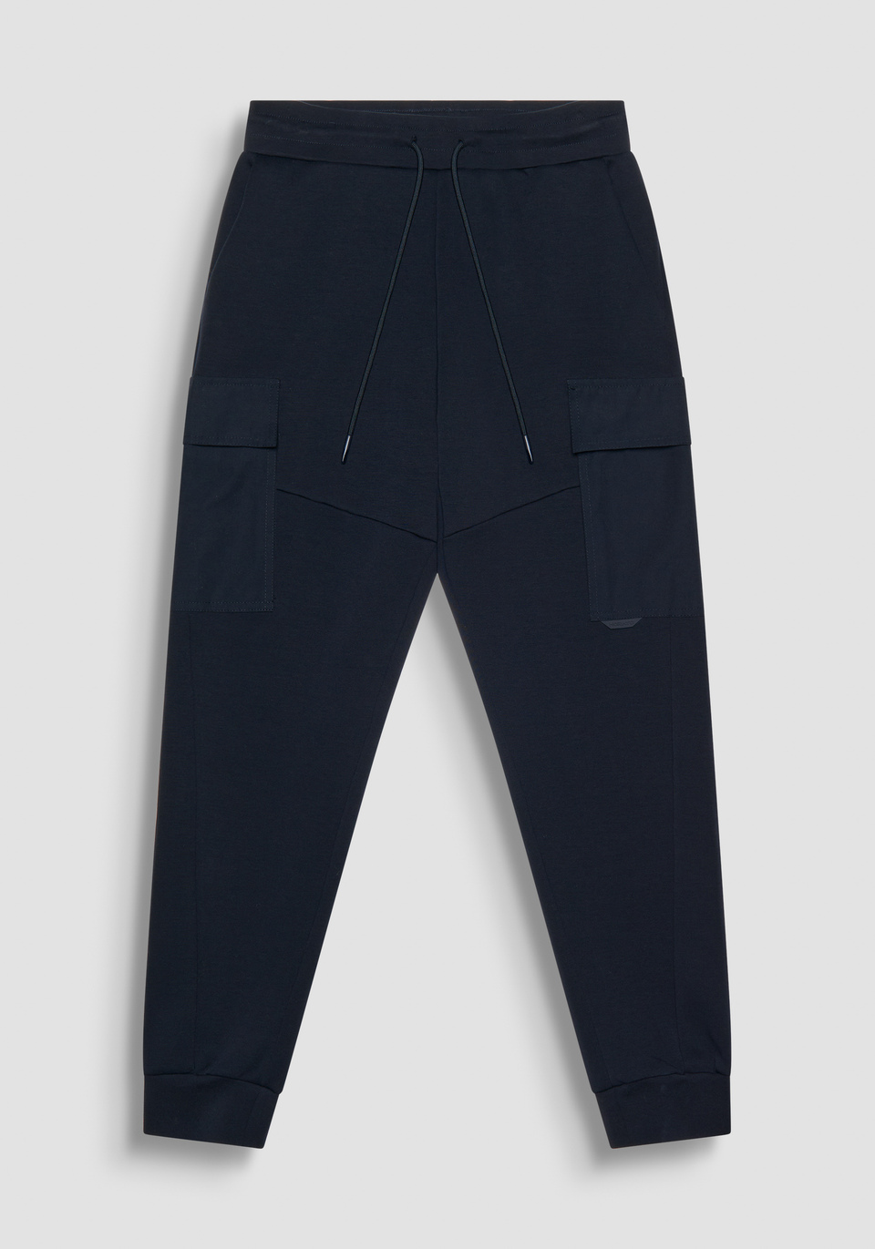 SWEATHOSE REGULAR FIT MIT SEITENTASCHEN AUS BLAUEM BAUMWOLL-MISCHGEWEBE - Antony Morato Online Shop