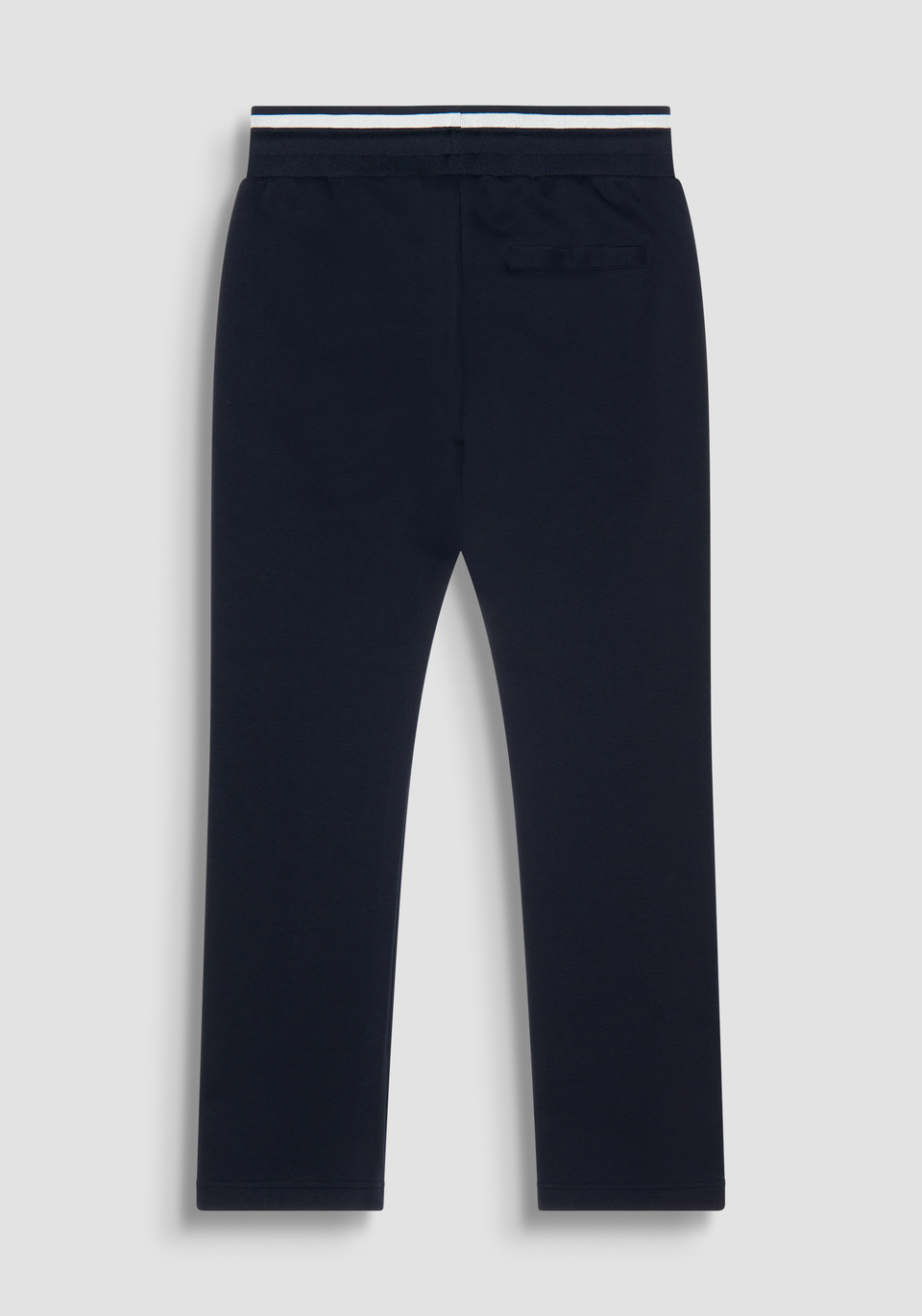 REGULAR FIT COTTON BLEND TROUSERS WITH LOGO PATCH Antony Morato