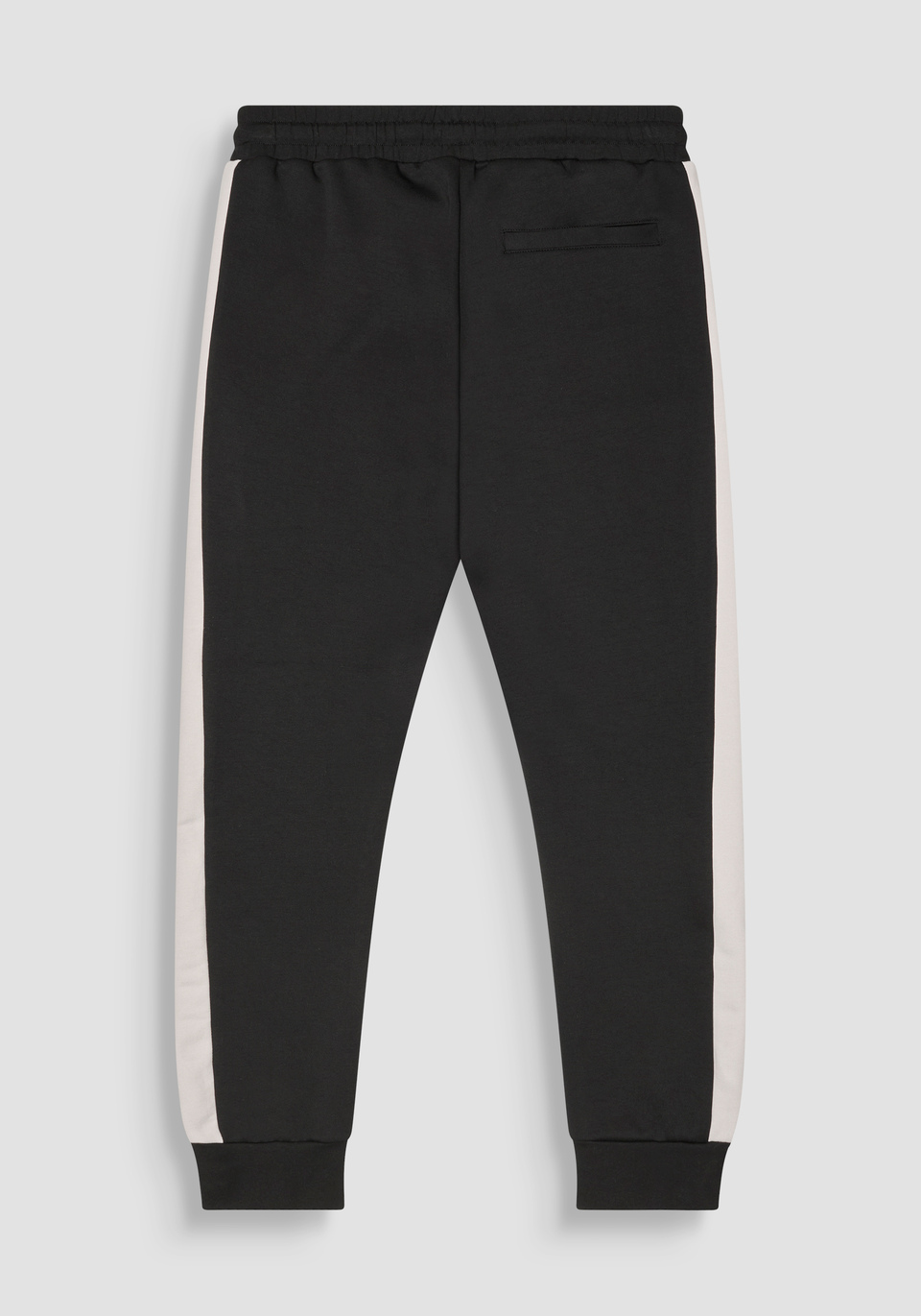 REGULAR FIT FLEECE TROUSERS IN COTTON BLEND WITH BANDS - Antony Morato Online Shop