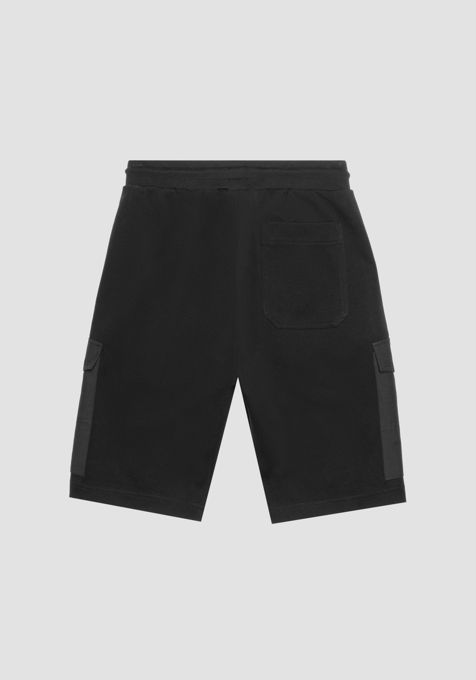 SHORT REGULAR FIT EN MOLLETON DE COTON MÉLANGÉ AVEC GRANDES POCHES LATÉRALES - Antony Morato Online Shop