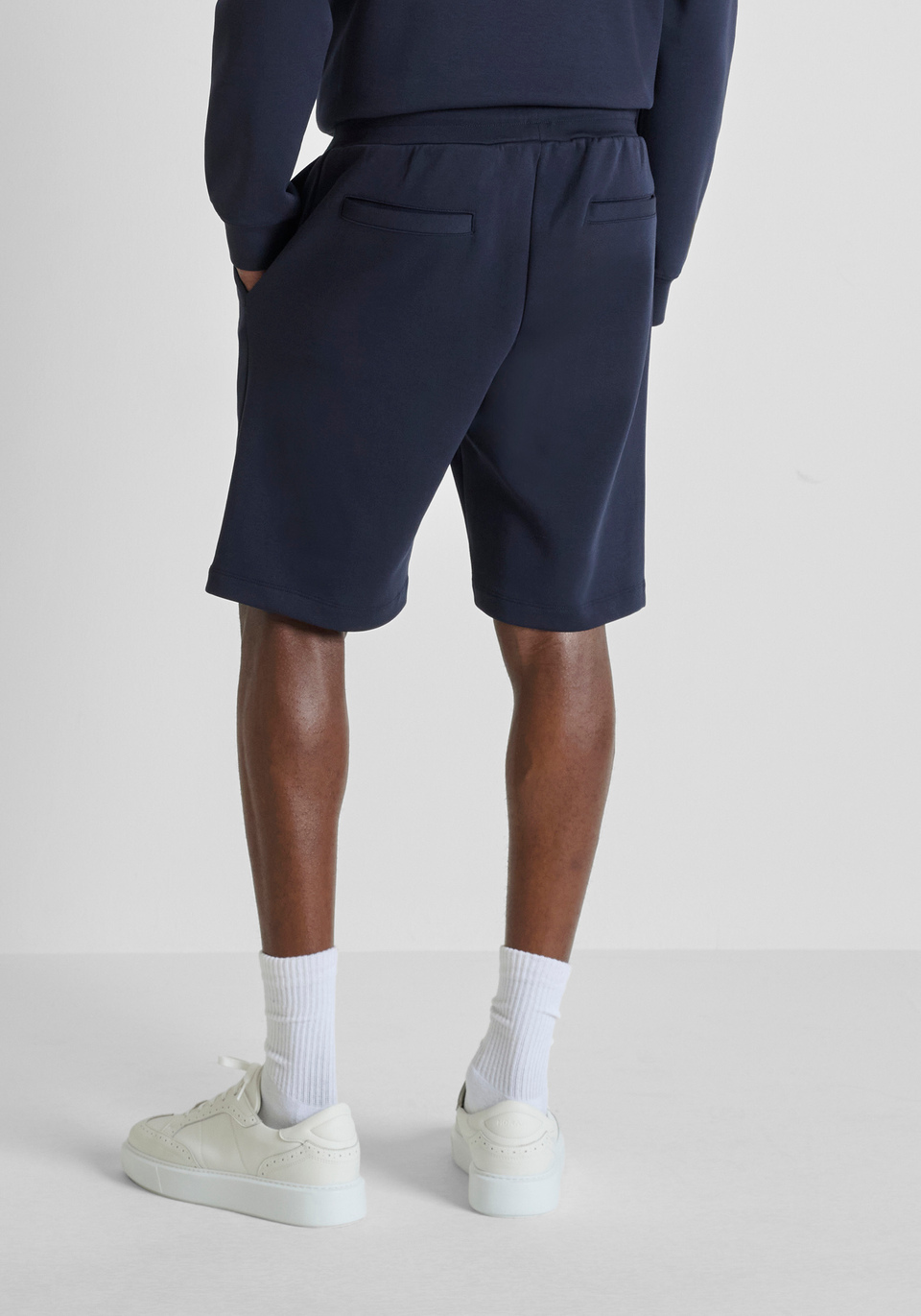 REGULAR-FIT SHORTS IN TIGER-PRINT COTTON BLEND | Antony Morato