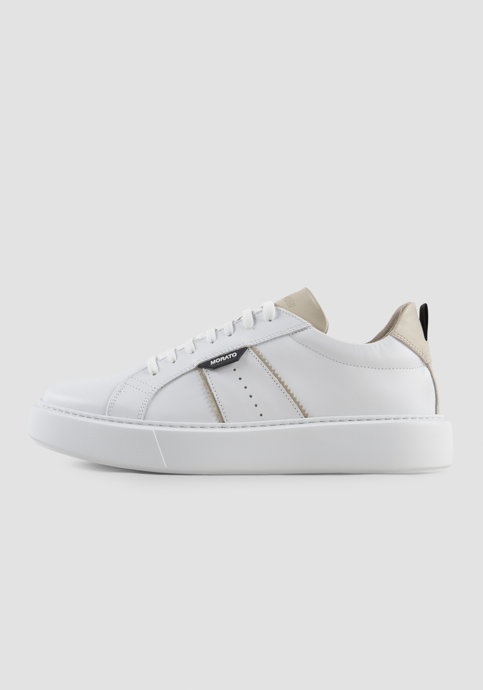 LOW "BYRON GILL" SNEAKER IN 100% LEATHER WITH CONTRASTING DETAILS - Antony Morato Online Shop