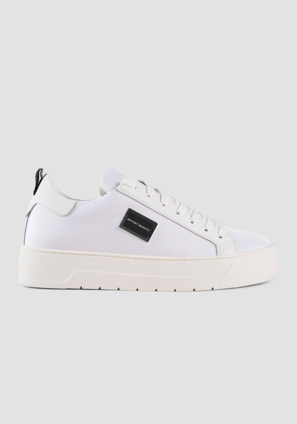 BOLD METAL NYLON AND LEATHER TRAINERS - Antony Morato Online Shop