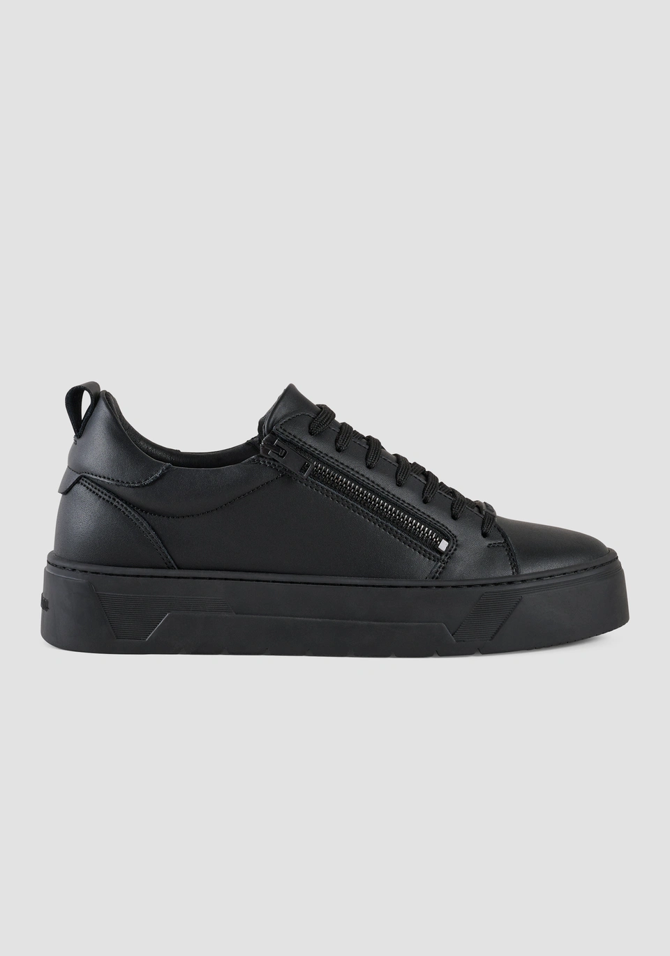 "ZIPPER" LEATHER TRAINERS - Antony Morato Online Shop