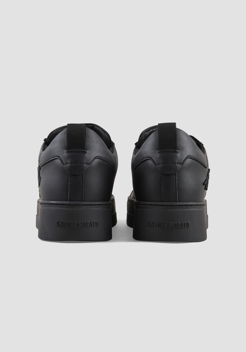 FLARE LEATHER SNEAKERS WITH LOGO Antony Morato