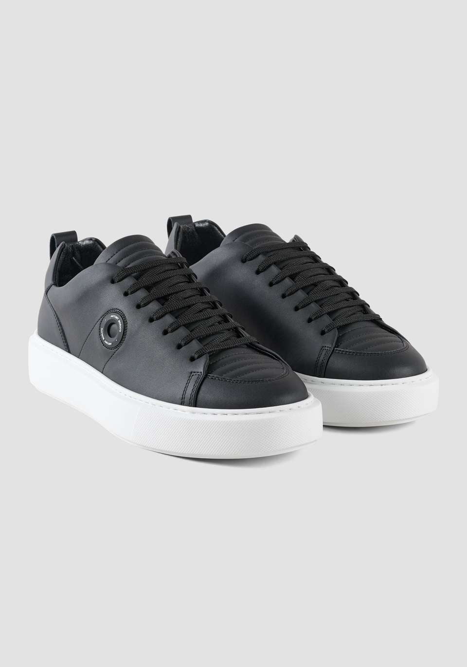 SNEAKERS „AIL“ AUS SCHWARZEM LEDER - Antony Morato Online Shop