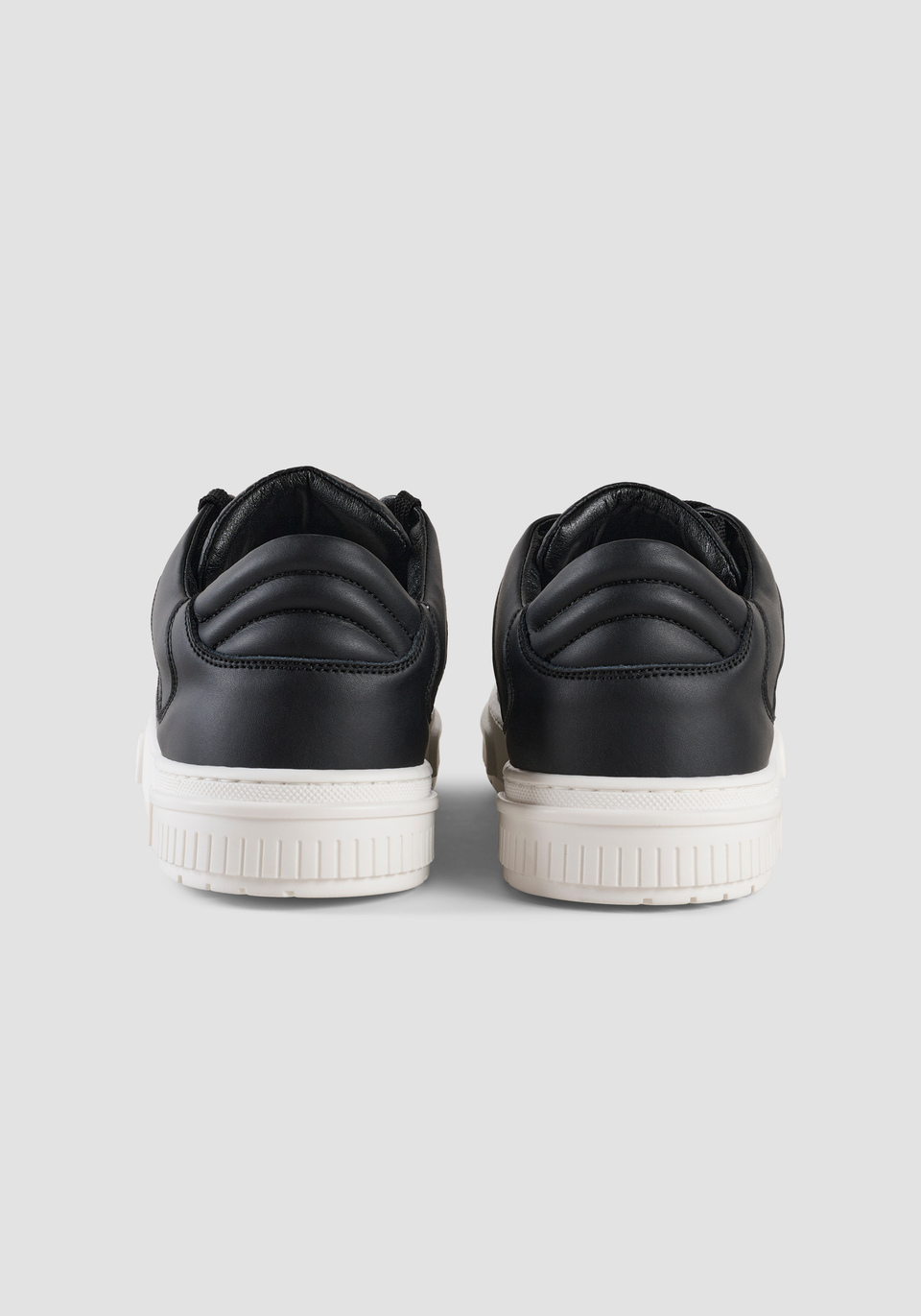"CONNIE" LOW-TOP TRAINERS IN LEATHER WITH REPTILE PRINT DETAILS - Antony Morato Online Shop