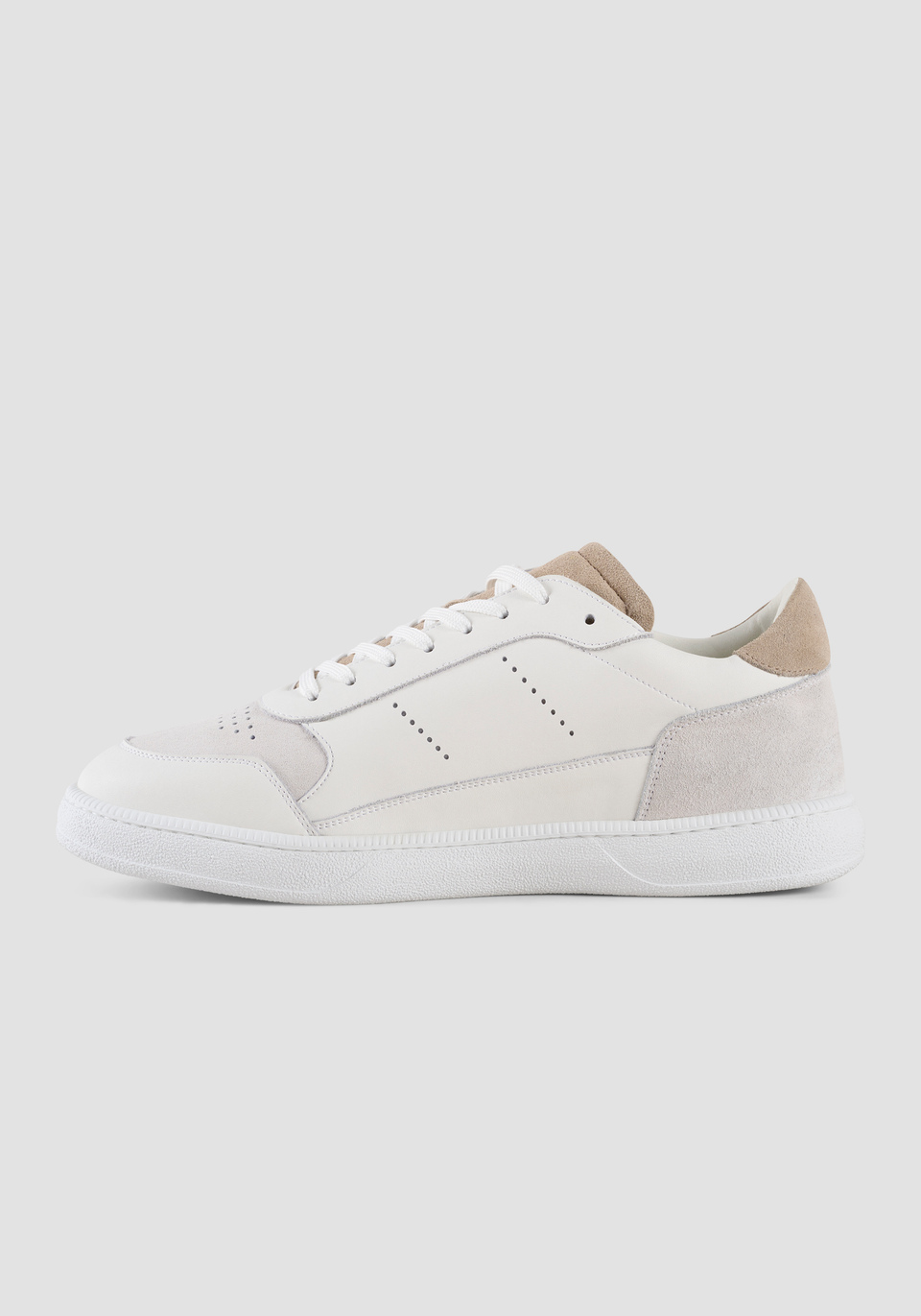 "KALB" LEATHER AND SUEDE SNEAKERS - Antony Morato Online Shop