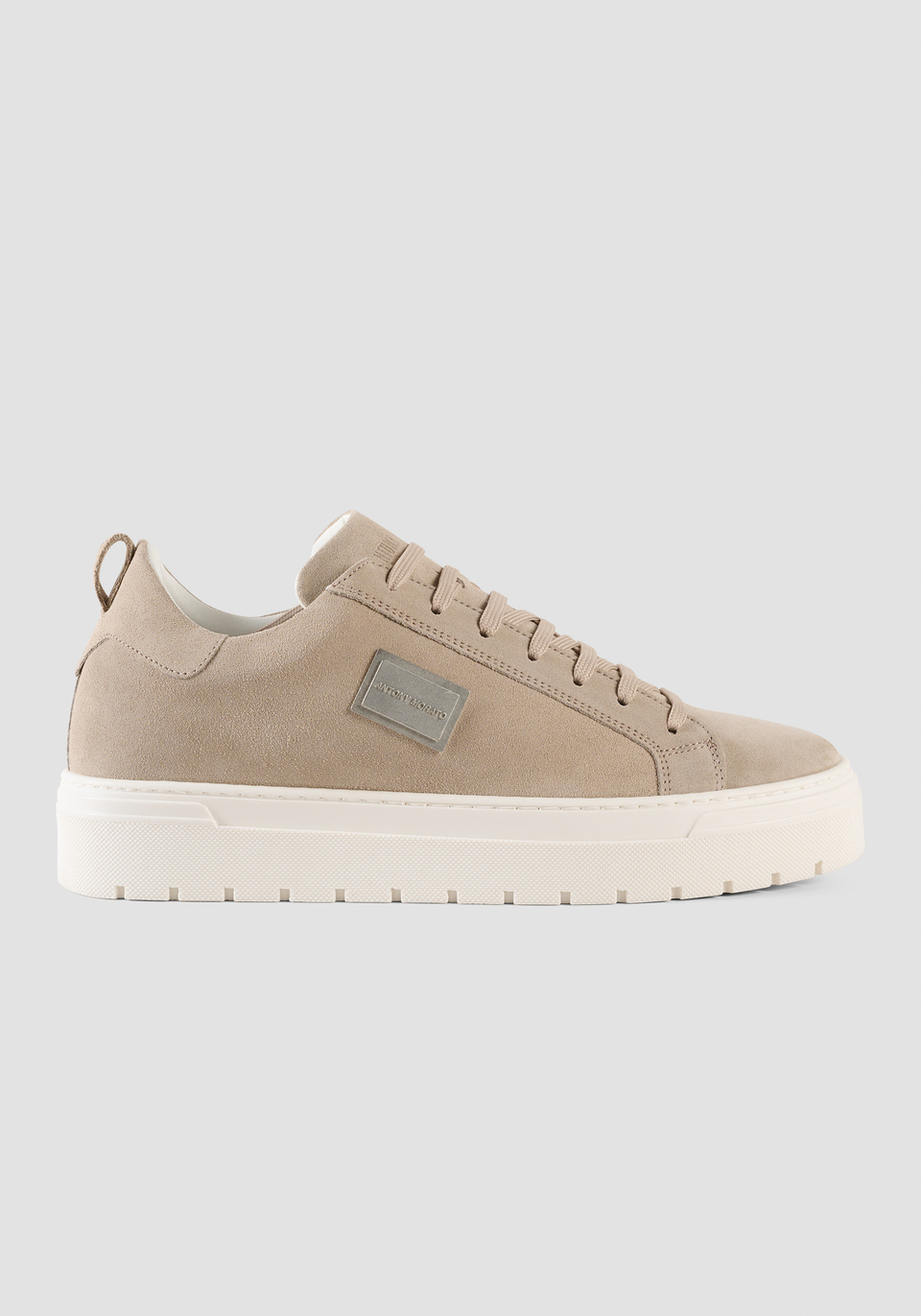 SUEDE TRAINERS WITH METAL PLAQUE - Antony Morato Online Shop