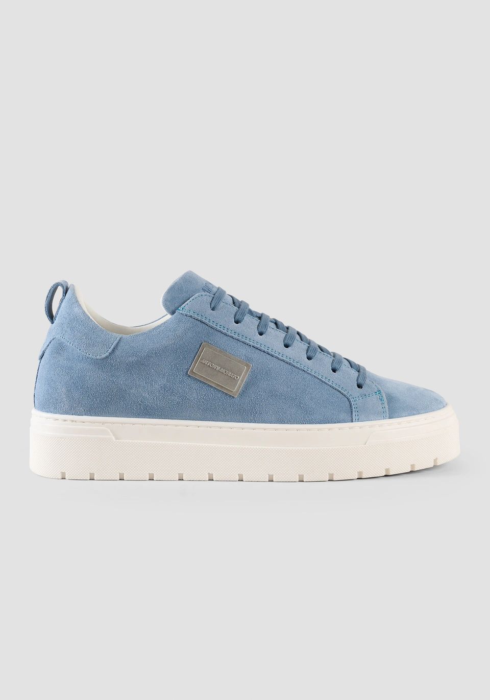 SUEDE TRAINERS WITH METAL PLAQUE - Antony Morato Online Shop