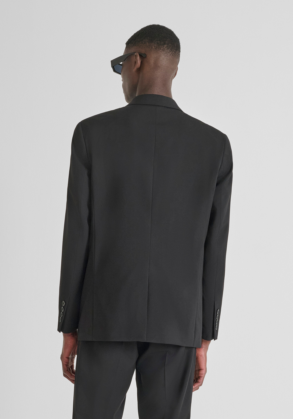 CHAQUETA CRUZADA REGULAR FIT «ALAN» EN VISCOSA ELÁSTICA - Antony Morato Online Shop