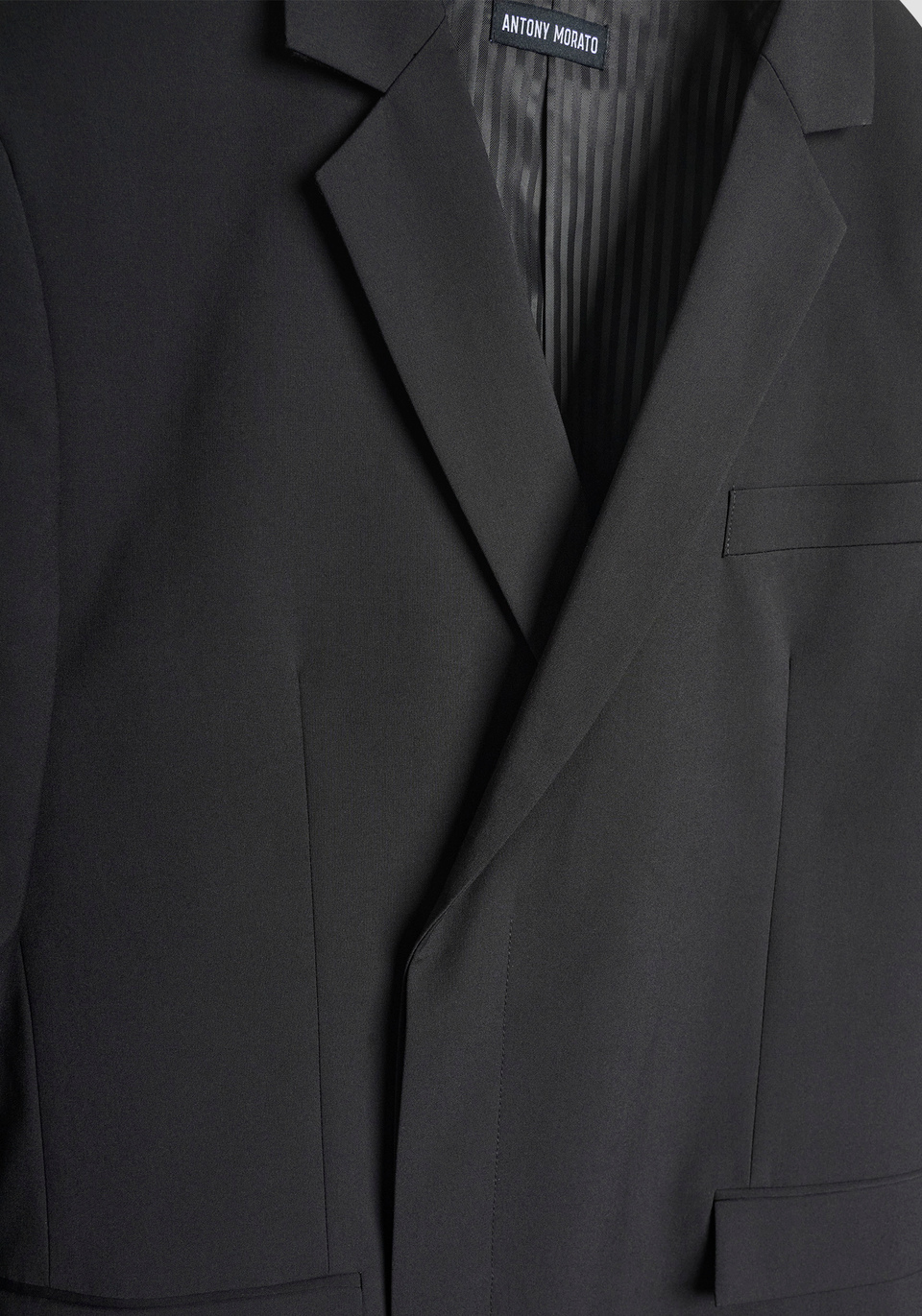 CHAQUETA CRUZADA REGULAR FIT «ALAN» EN VISCOSA ELÁSTICA - Antony Morato Online Shop