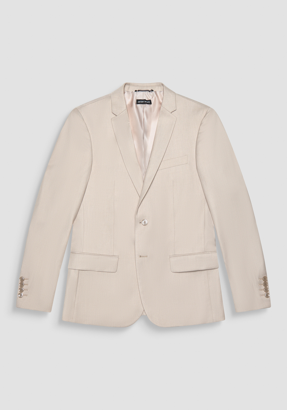SLIM FIT "BONNIE" JACKET IN WHITE VISCOSE BLEND - Antony Morato Online Shop