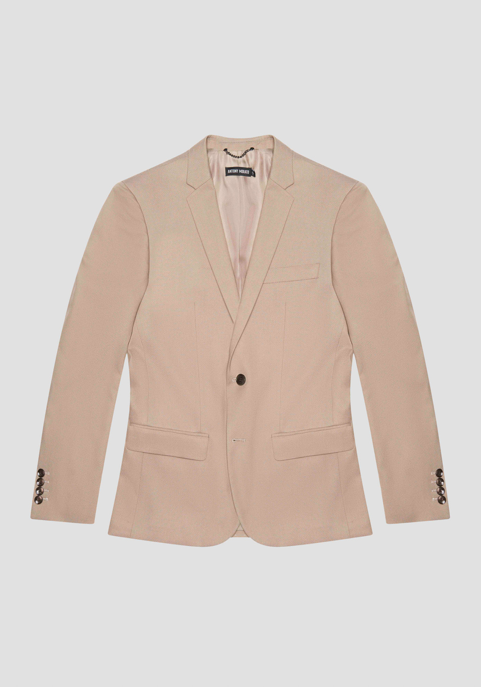 "BONNIE" SLIM FIT JACKET IN ELASTIC VISCOSE BLEND FABRIC WITH MICRO PATTERN - Antony Morato Online Shop
