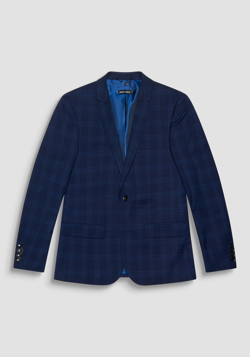SLIM FIT "BONNIE" JACKET WITH VISCOSE BLEND CHECK PATTERN - Antony Morato Online Shop