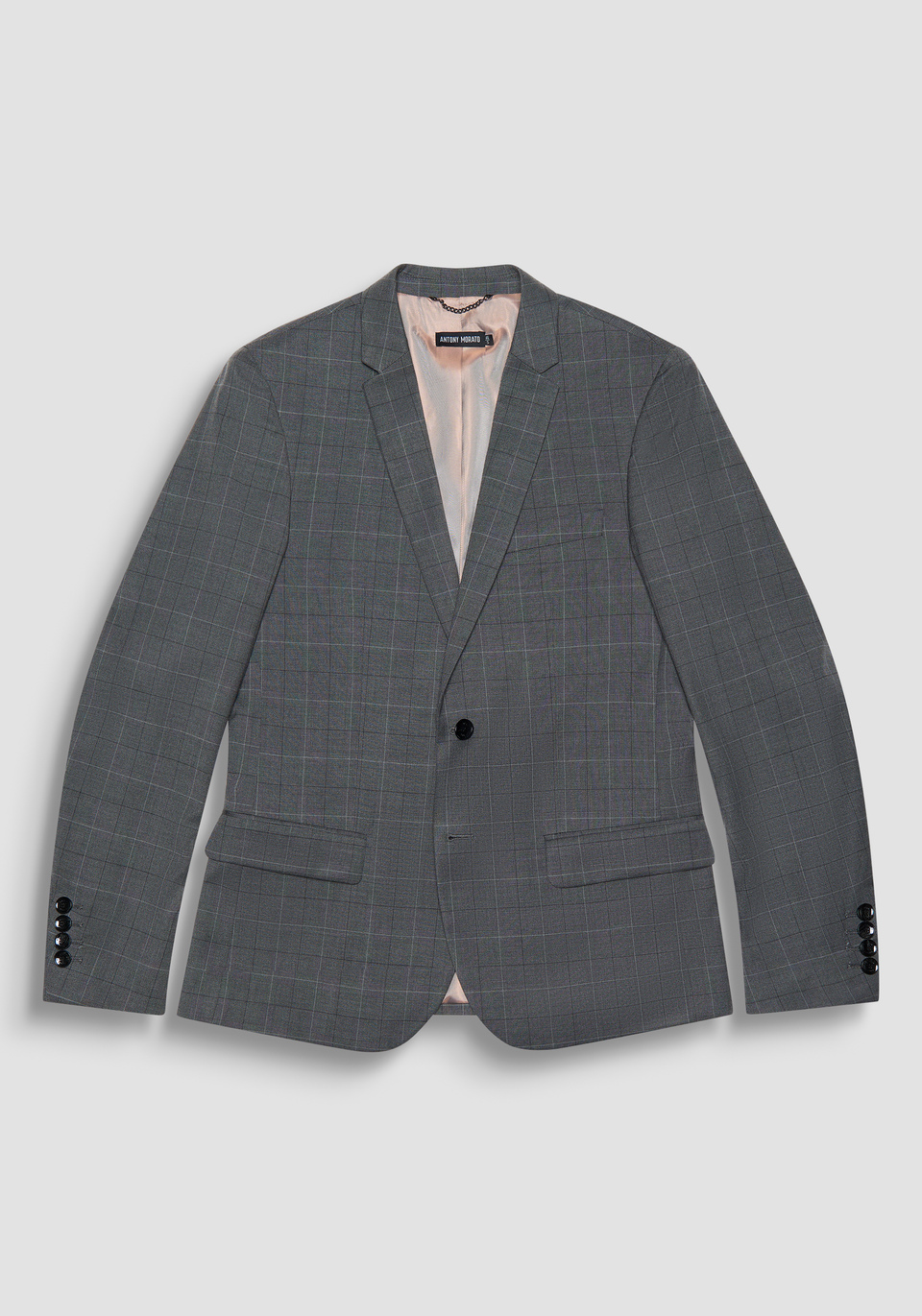 SLIM FIT PRINCE OF WALES CHECK "BONNIE" JACKET IN VISCOSE-BLEND FABRIC - Antony Morato Online Shop