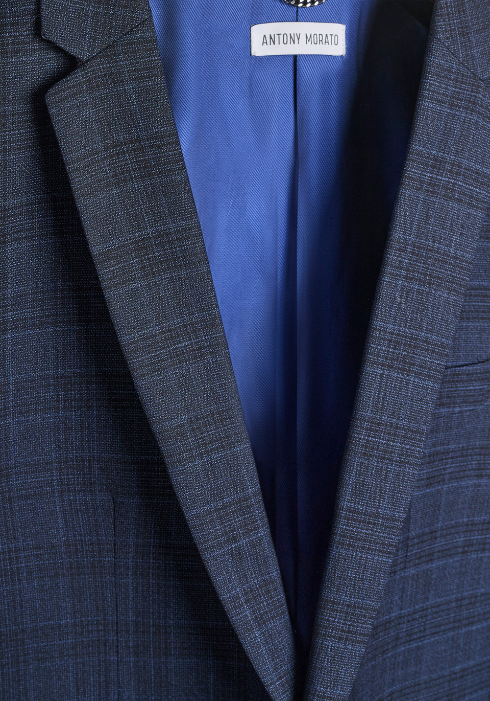 CHAQUETA SLIM FIT «BONNIE» EN VISCOSA ELÁSTICA CON ESTAMPADO CLÁSICO - Antony Morato Online Shop