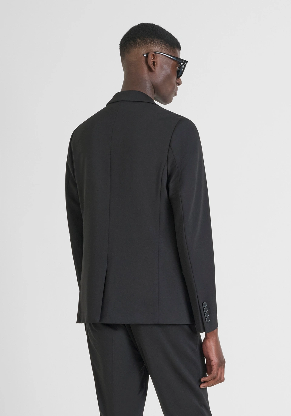 "ASHE" SUPER SLIM FIT JACKET IN STRETCH VISCOSE BLEND FABRIC - Antony Morato Online Shop