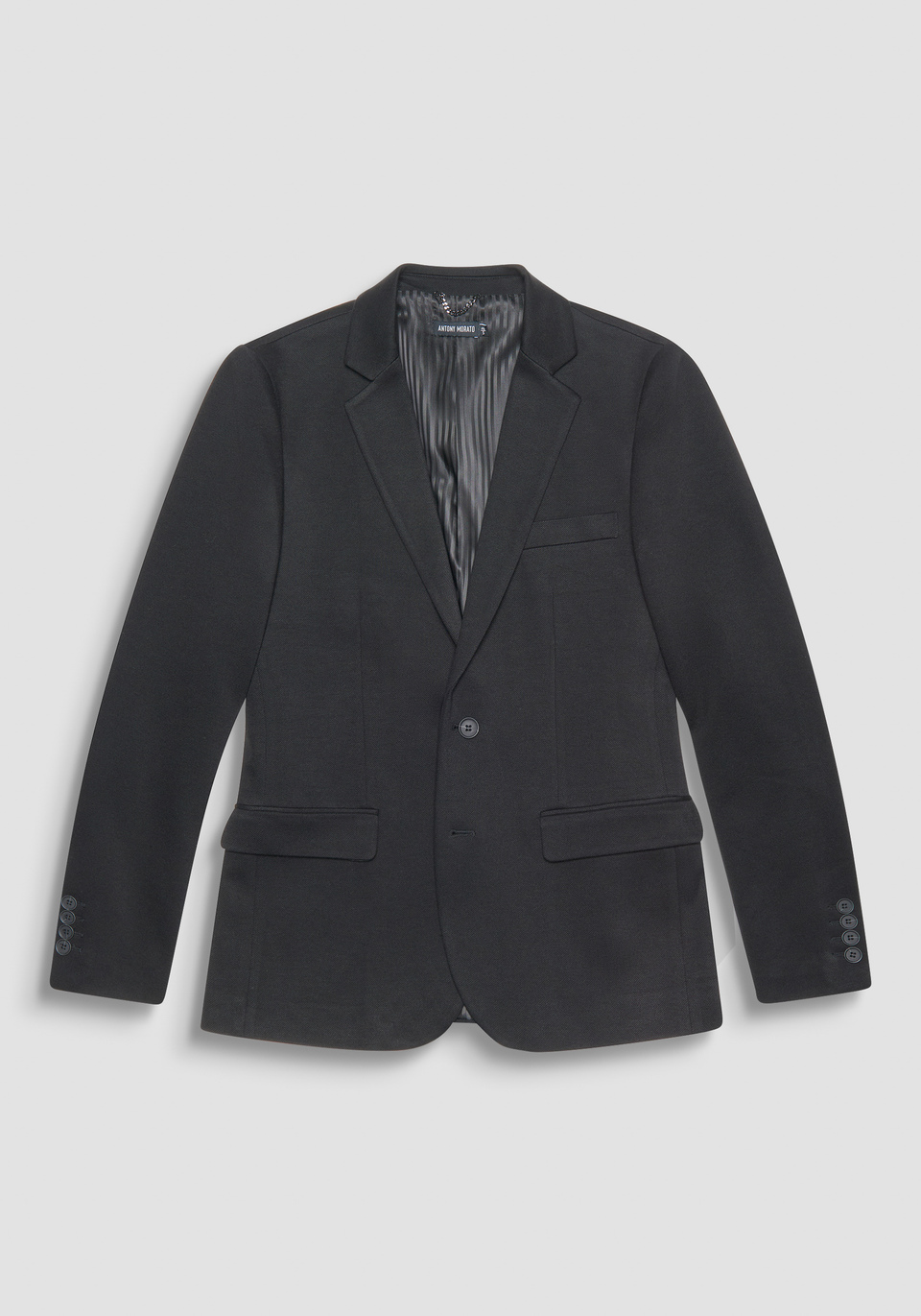 JACKE „ASHE“ SUPER SLIM FIT SCHWARZ AUS VISKOSE-MISCHGEWEBE - Antony Morato Online Shop