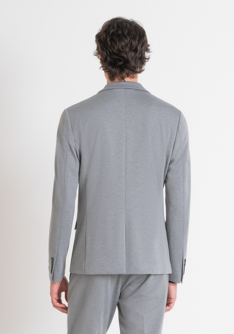 JACKE „ASHE“ SUPER SLIM FIT GRAU AUS VISKOSE-MISCHUNG - Antony Morato Online Shop