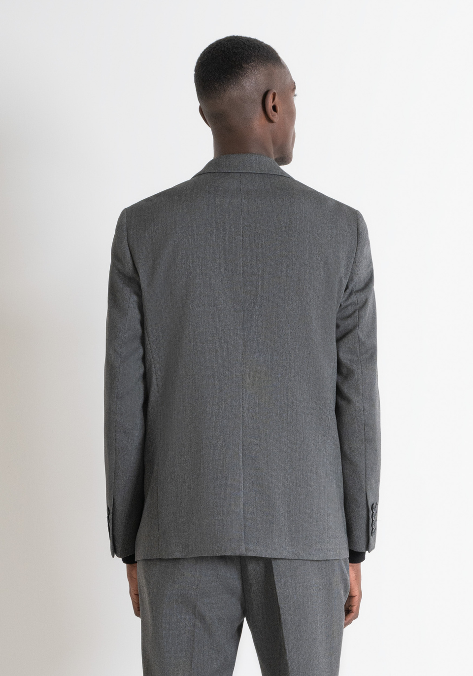 "CORA" REGULAR FIT VISCOSE BLEND JACKET WITH MICRO PATTERN - Antony Morato Online Shop