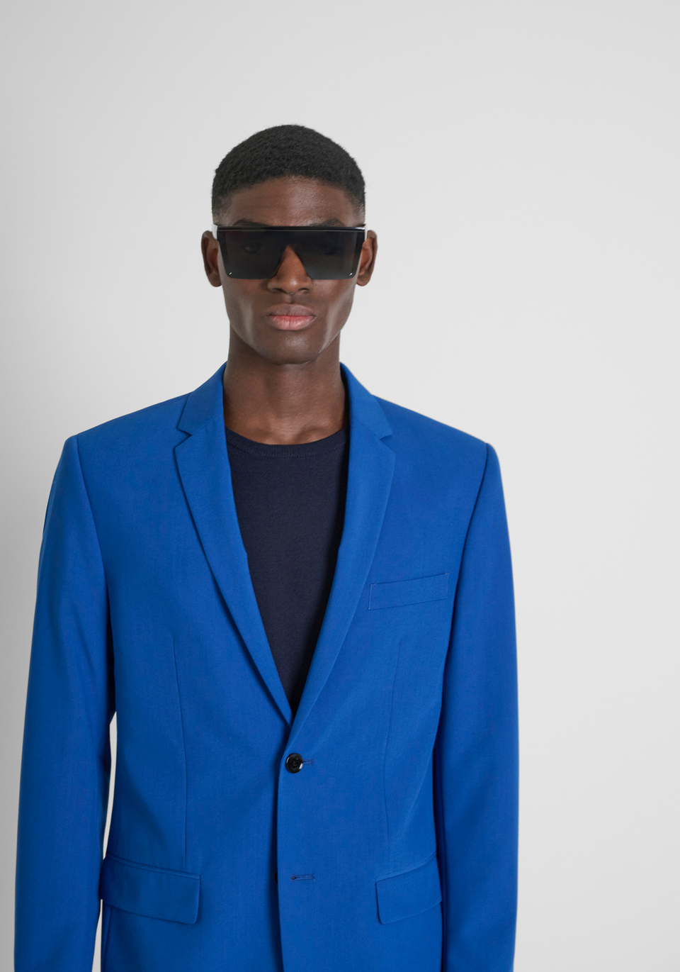 VESTE SUPER SLIM FIT « ASHE » EN TISSU DE VISCOSE MÉLANGÉE ÉLASTIQUE - Antony Morato Online Shop