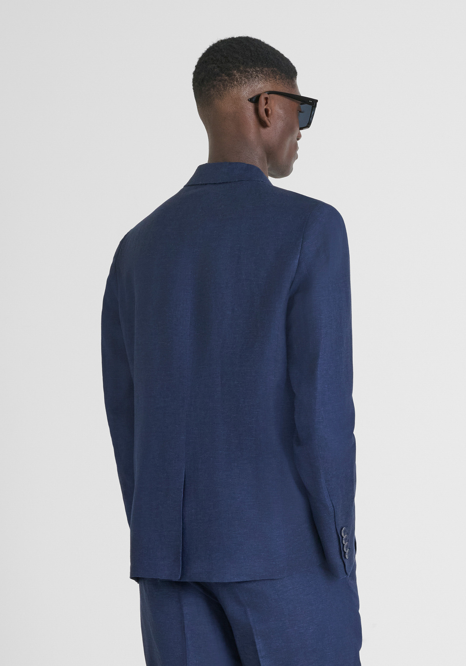 JACKET REGULAR FIT "LUIS" IN LINEN VISCOSE BLEND - Antony Morato Online Shop