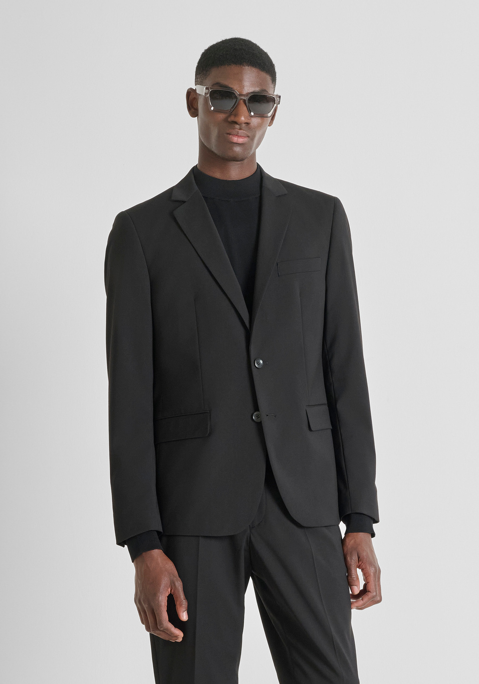 "LUIS" REGULAR FIT JACKET IN STRETCH VISCOSE BLEND - Antony Morato Online Shop "LUIS" REGULAR FIT JACKET IN STRETCH VISCOSE BLEND - Antony Morato Online Shop