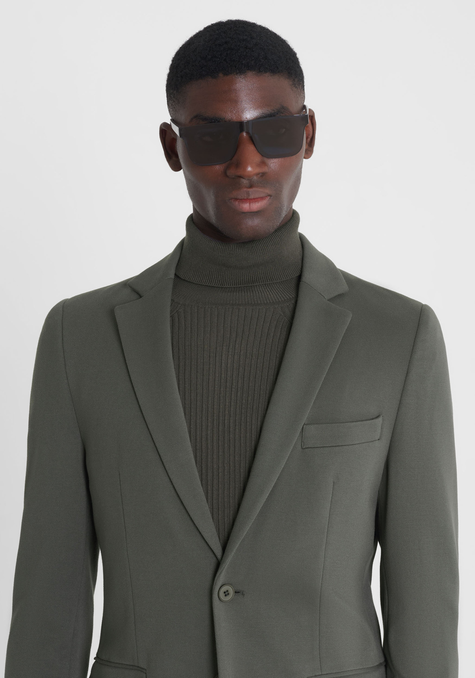 GIACCA SUPER SLIM FIT "ASHE" IN TWILL MISTO VISCOSA STRETCH - Antony Morato Online Shop