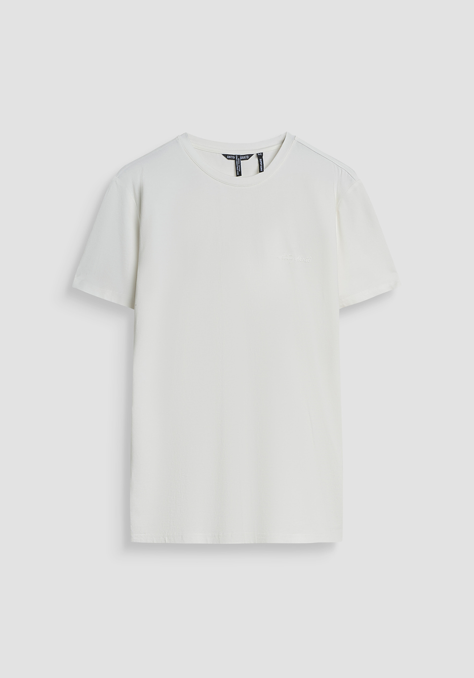 T-SHIRT SUPER SLIM FIT AUS ELASTISCHER BAUMWOLLE MIT LOGO-PRINT - Antony Morato Online Shop
