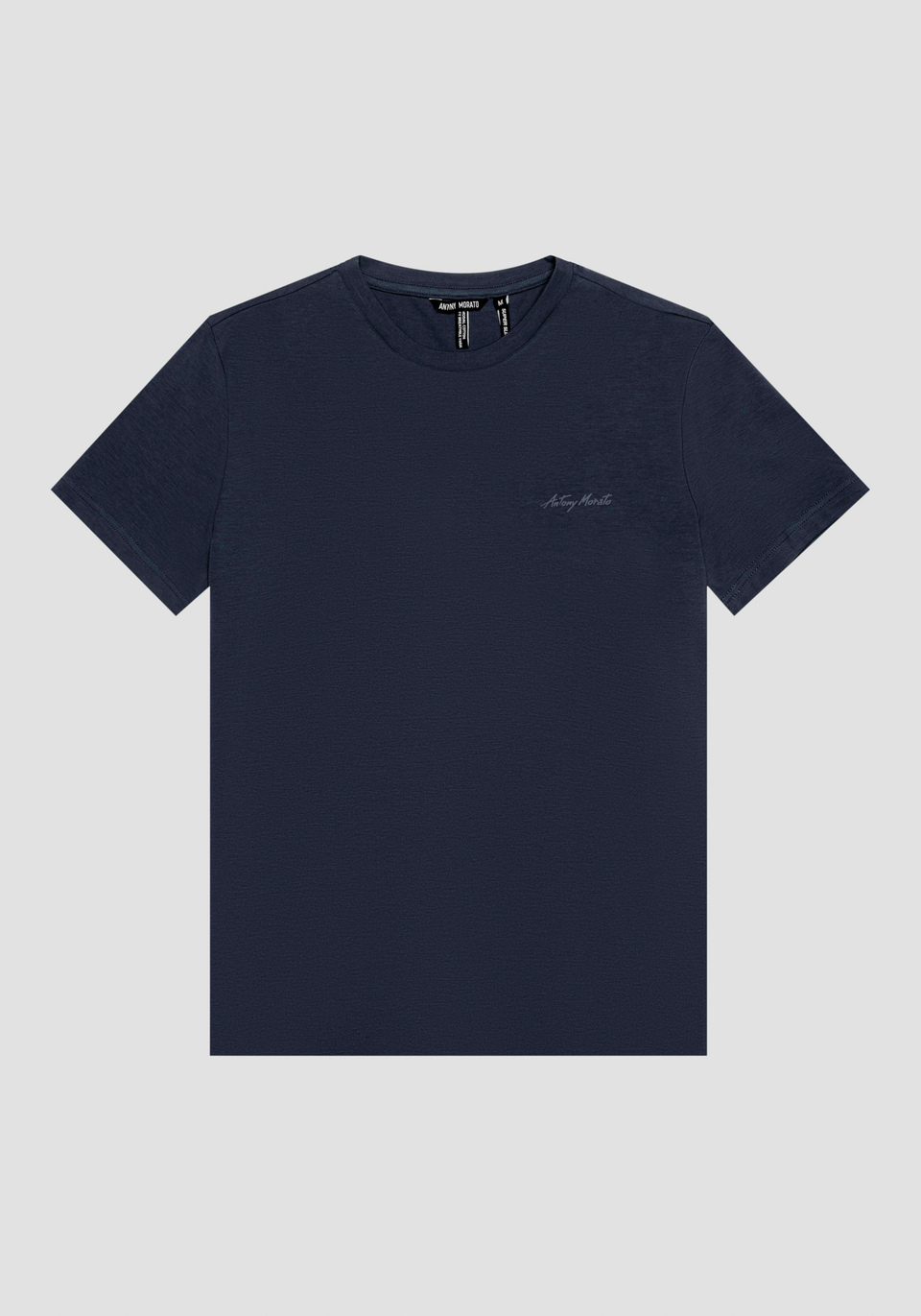 SUPER SLIM FIT T-SHIRT IN STRETCH COTTON WITH LEFT-HAND-SIDE LOGO - Antony Morato Online Shop
