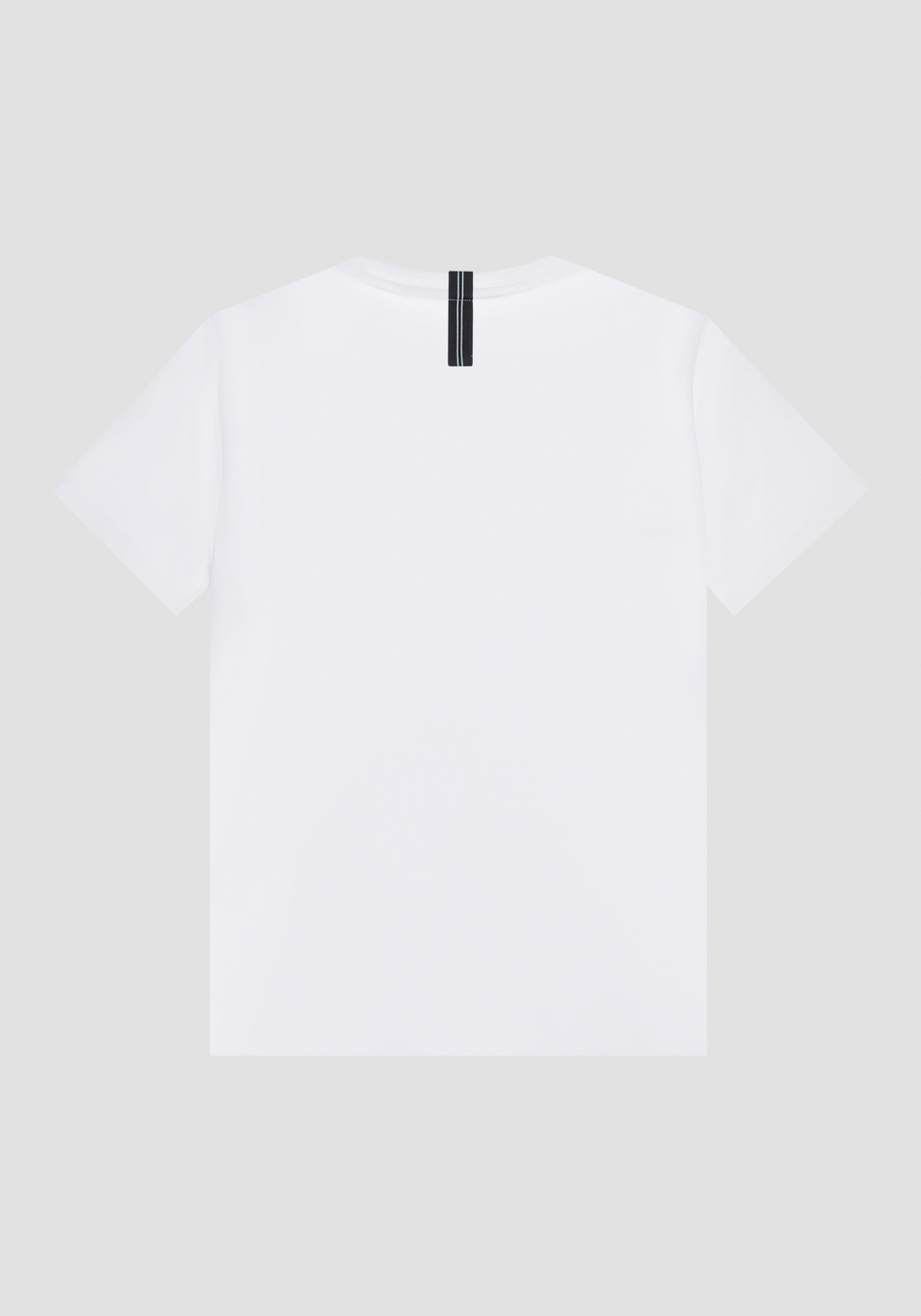 REGULAR FIT T-SHIRT IN COTTON WITH RUBBER-EFFECT LOGO PRINT - Antony Morato Online Shop