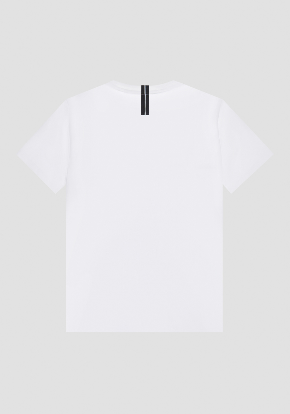 SLIM FIT T-SHIRT IN COTTON WITH RUBBER-EFFECT LOGO PRINT - Antony Morato Online Shop