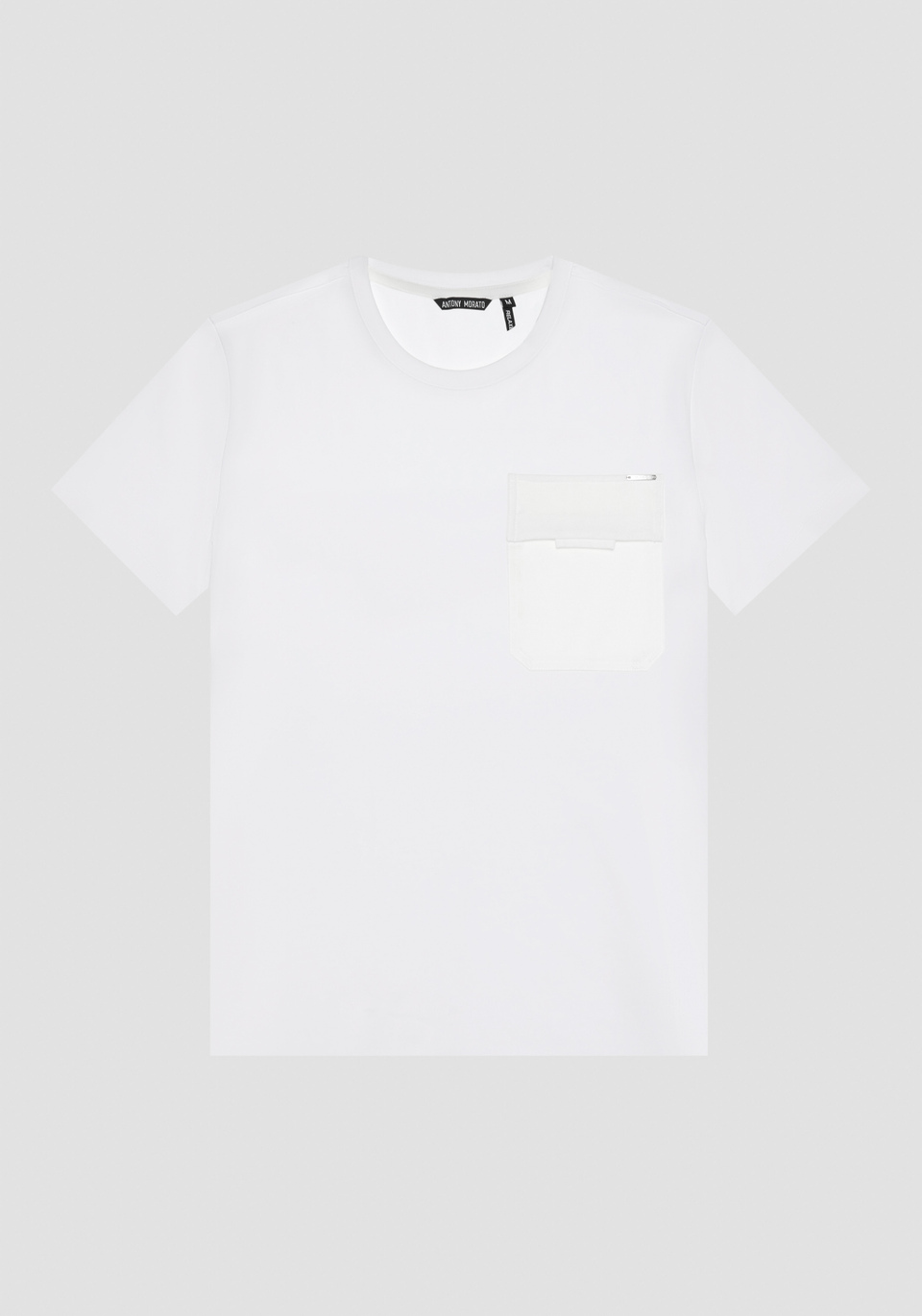 RELAXED FIT T-SHIRT IN COTTON WITH LOGO PLAQUE - Antony Morato Online Shop
