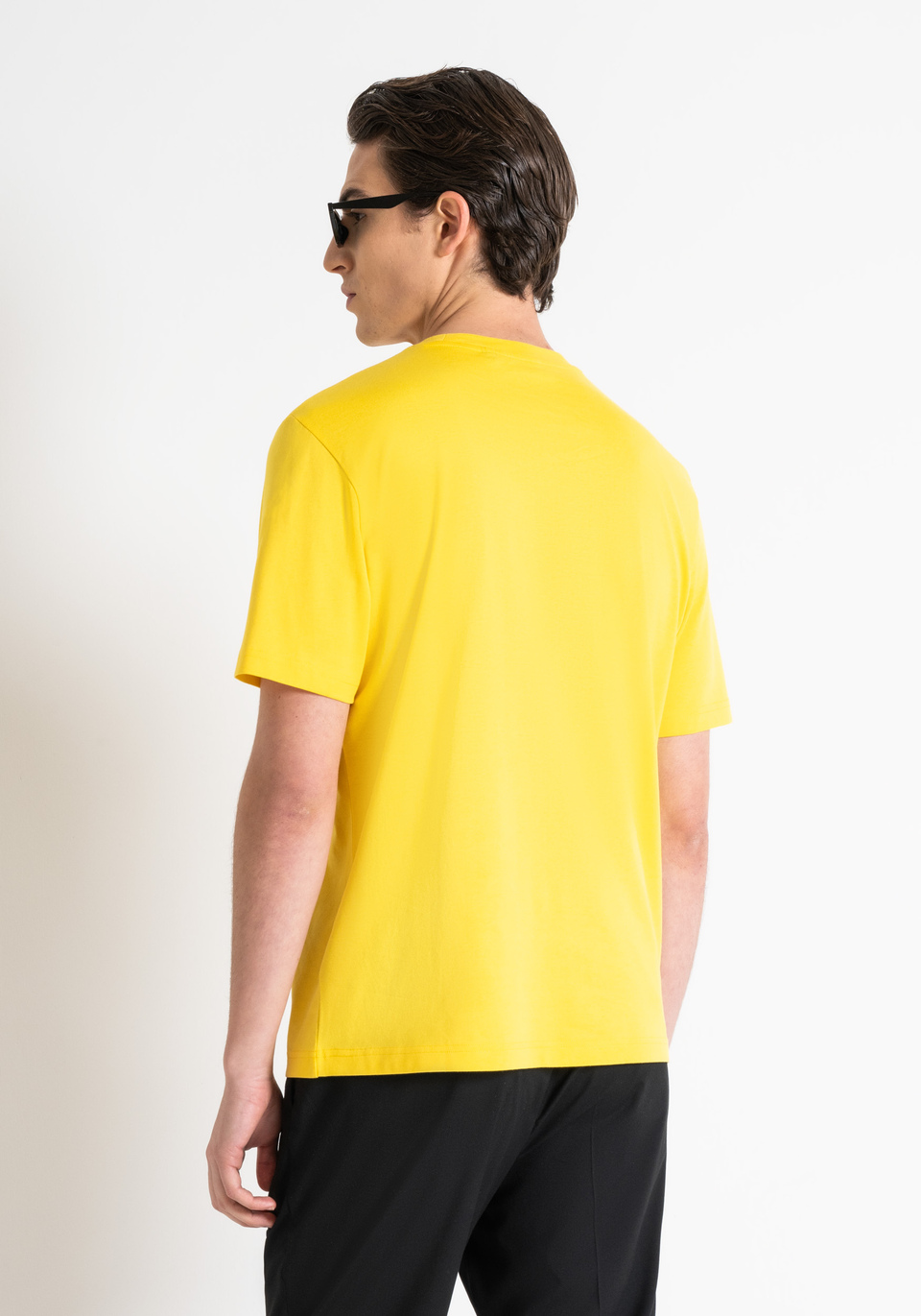 RELAXED FIT COTTON T-SHIRT WITH EMBROIDERED LOGO - Antony Morato Online Shop