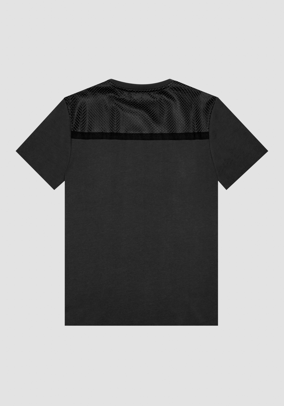 RELAXED FIT T-SHIRT IN COTTON JERSEY WITH CONTRASTING RUBBERISED LOGO PRINT - Antony Morato Online Shop