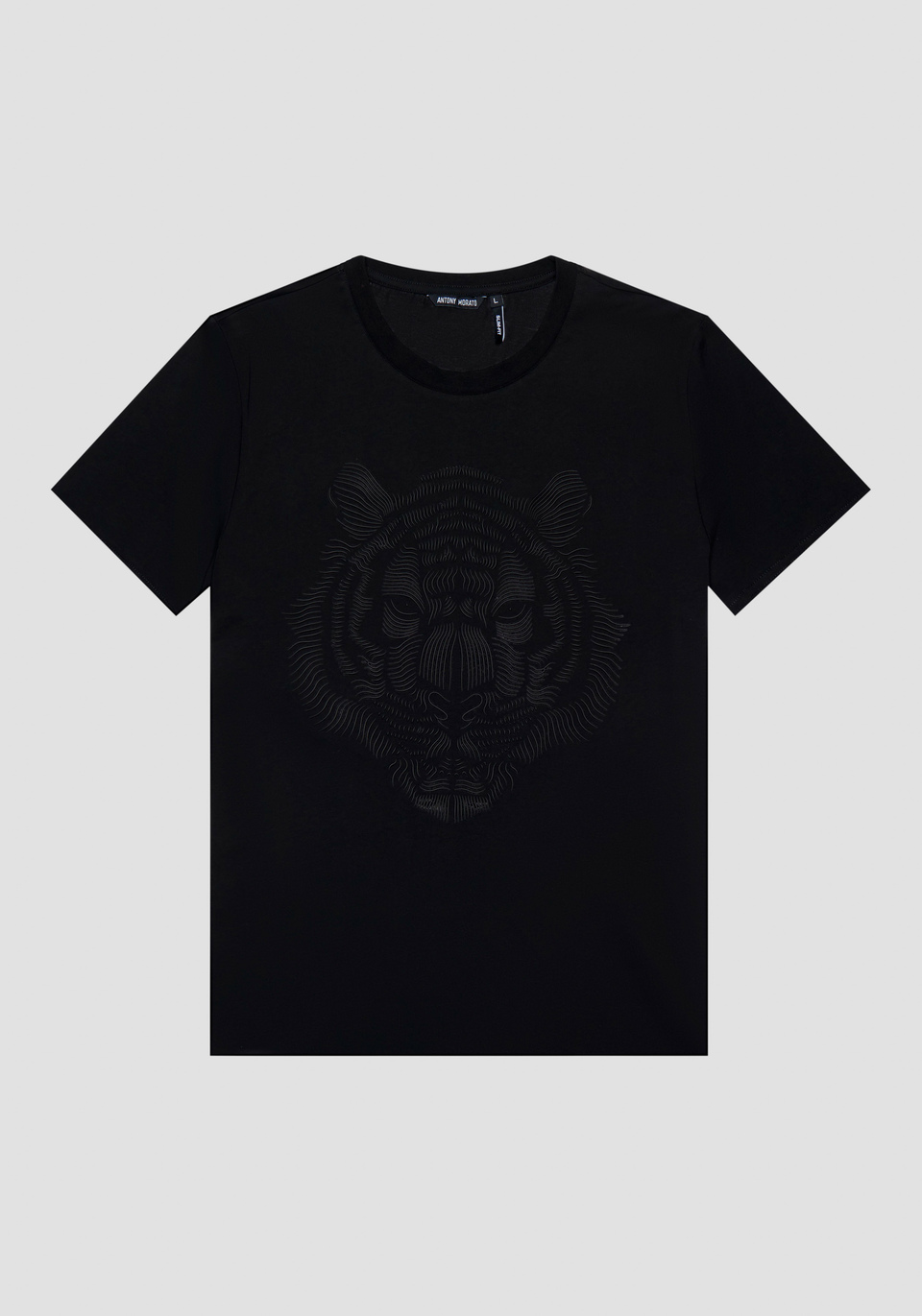 T-SHIRT SLIM FIT EN JERSEY DE COTON AVEC IMPRESSION EN CAOUTCHOUC - Antony Morato Online Shop
