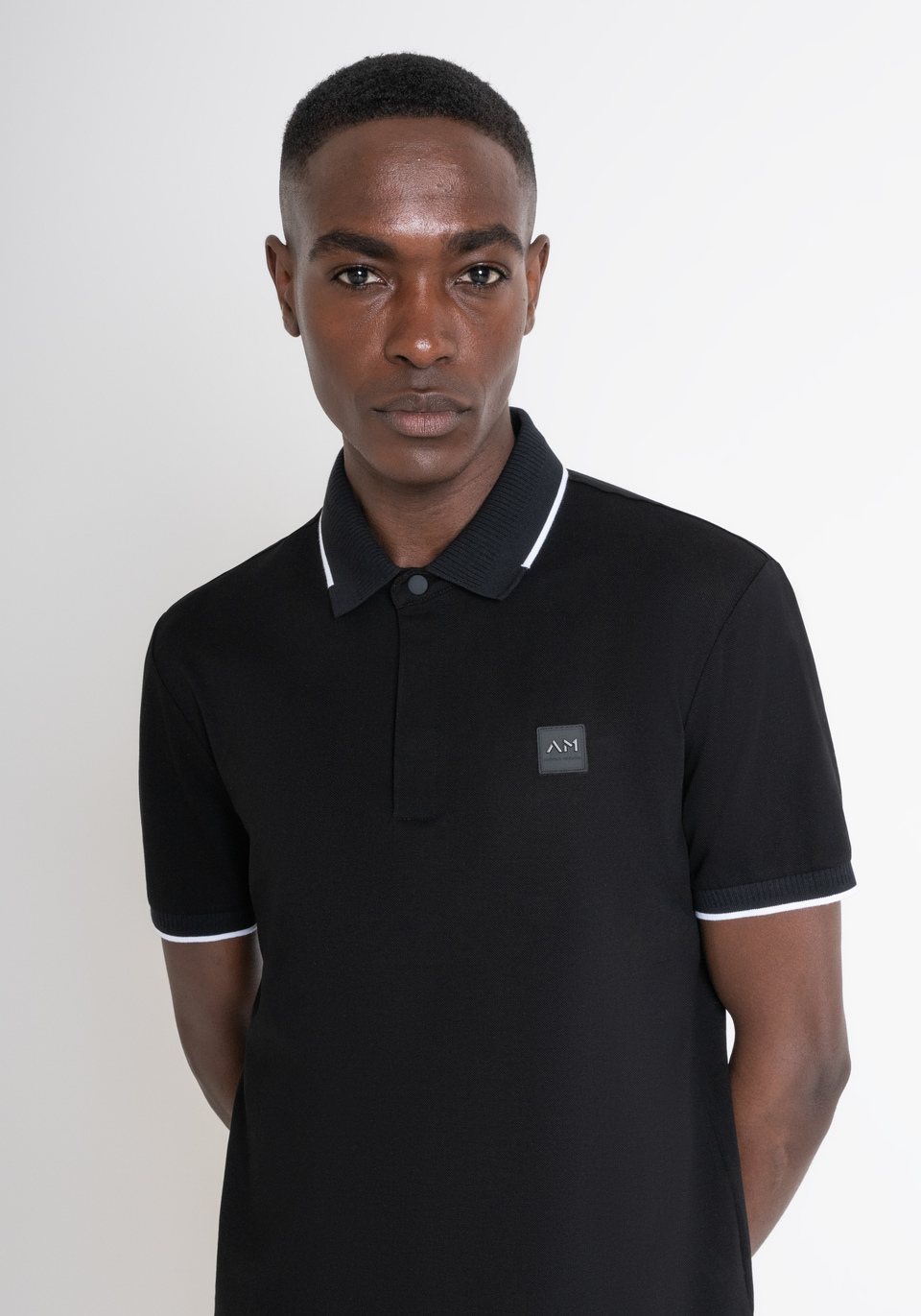 Muscle fit polo t shirt sales