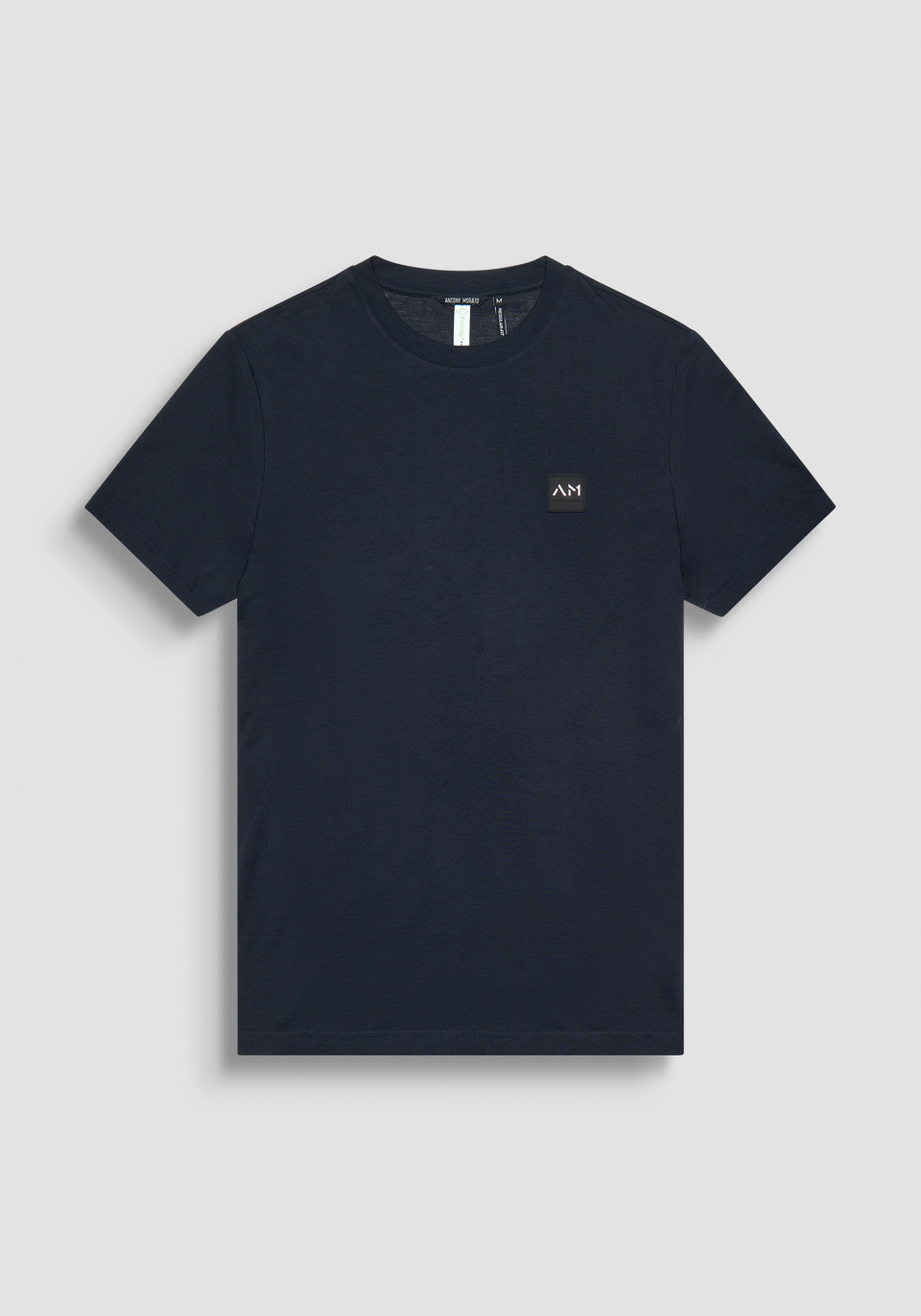 T-SHIRT REGULAR FIT AUS 
BLAU MISCHGEWEBE MIT NACHHALTIGER VISKOSE - Antony Morato Online Shop