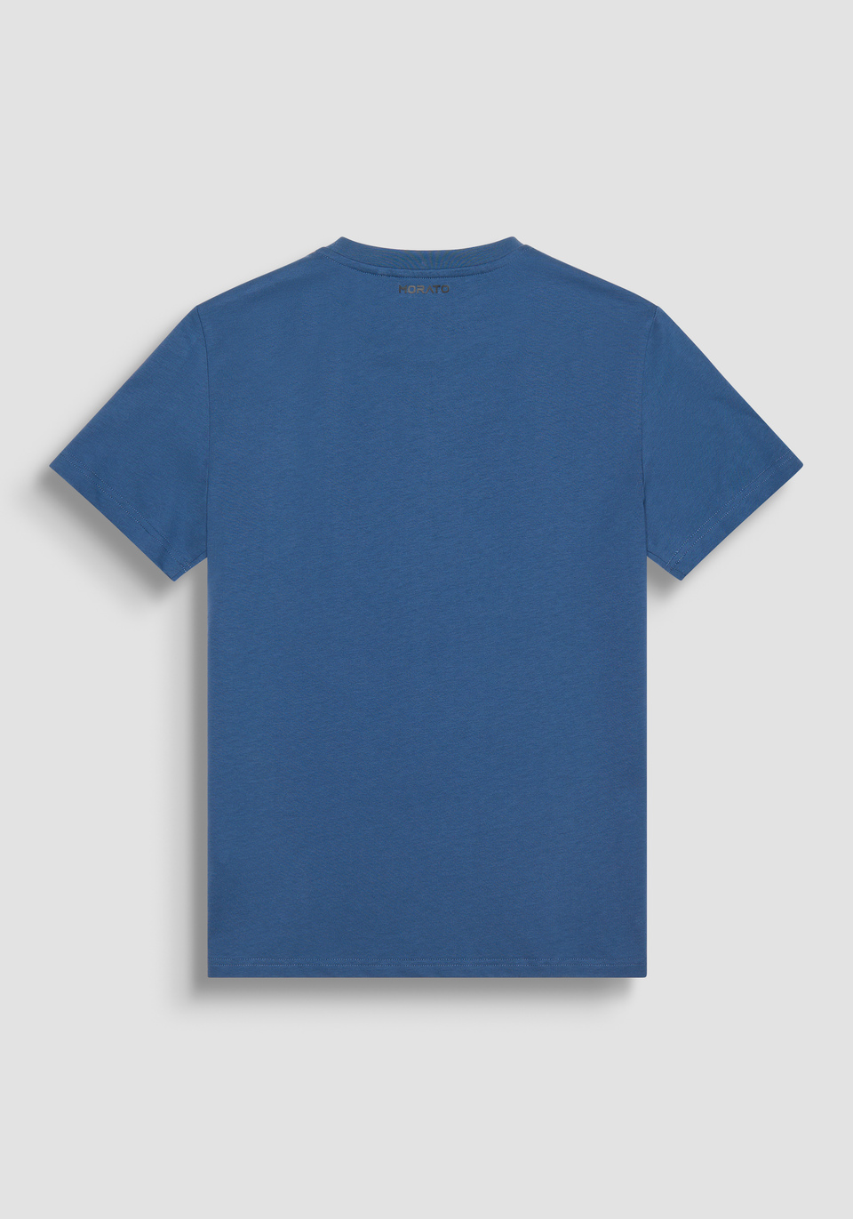 REGULAR FIT T-SHIRT IN BLUE COTTON JERSEY WITH TIGER PRINT - Antony Morato Online Shop